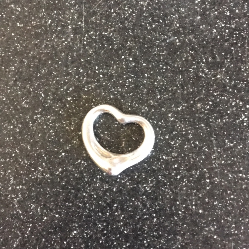 Tiffany heart pendant, sterling silver.